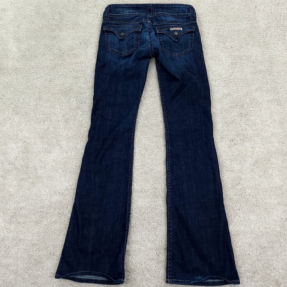 Hudson Jeans Womens 26 Blue Stretch Boot Cut Bell Bottom Skinny Flap Pockets - Picture 8 of 10